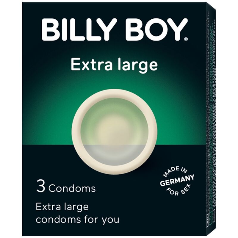 BILLY BOY PRESERVATIVOS EXTRA LARGO 3 UNIDADES