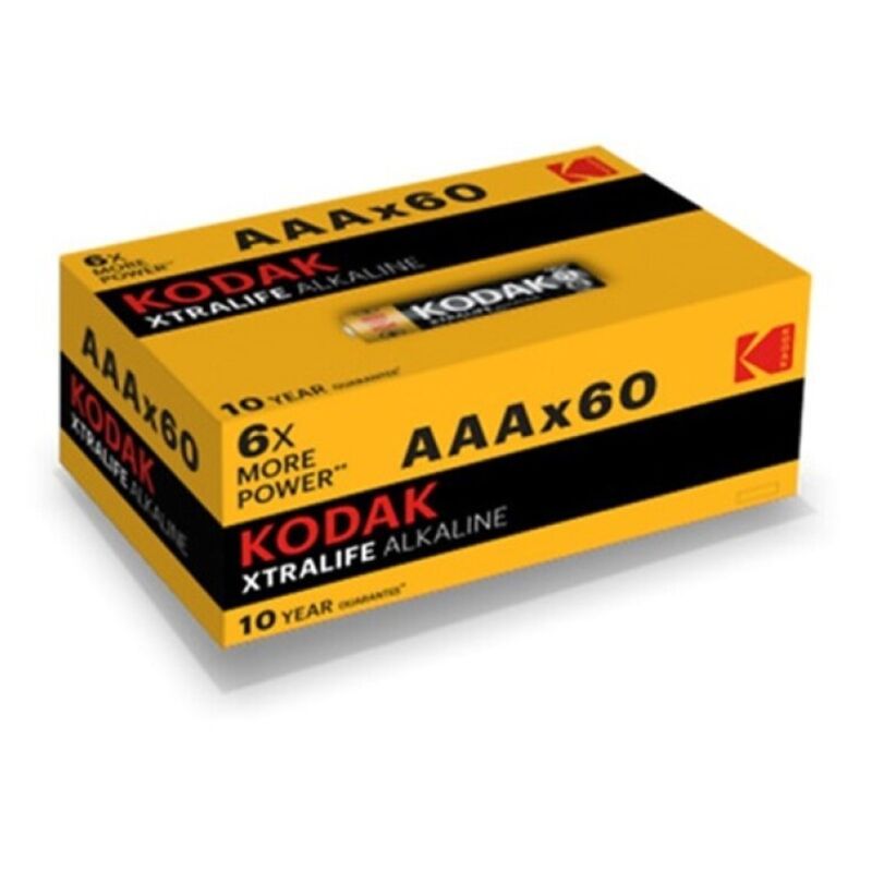 KODAK XTRALIFE (PRECIO PILA) ALCALINA AAA LR03 60 PILAS/CAJA
