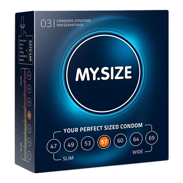 MY SIZE NATURAL CONDOM LATEX 57MM 3 UDS