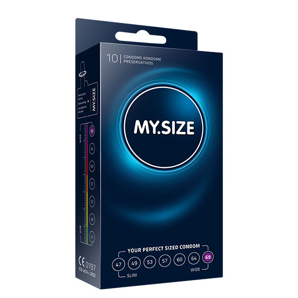 MY SIZE NATURAL CONDOM LATEX 69 MM 10UDS