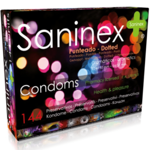 SANINEX CONDOMS PUNTEADO 144  UDS