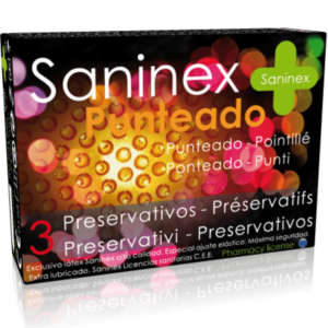 SANINEX CONDOMS PUNTEADO 3 UNIDADES