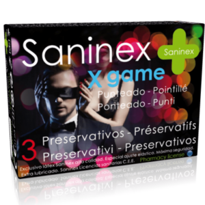 SANINEX X GAME PRESERVATIVOS PUNTEADOS AROMATIZADOS 3 UDS