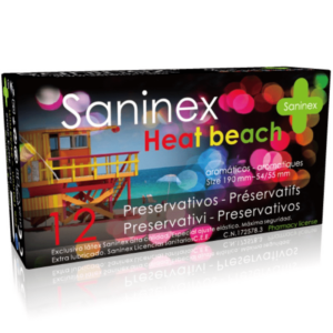 SANINEX CONDOMS HEAT BEACH PRESERVATIVOS 12 UDS