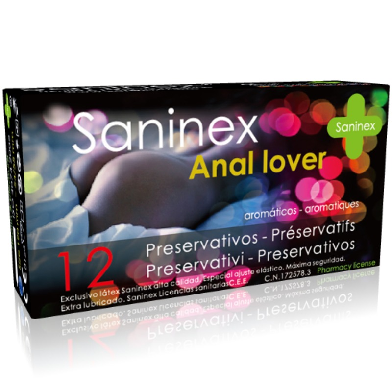 SANINEX  ANAL LOVER PRESERVATIVOS AROMÁTICOS 12 UDS