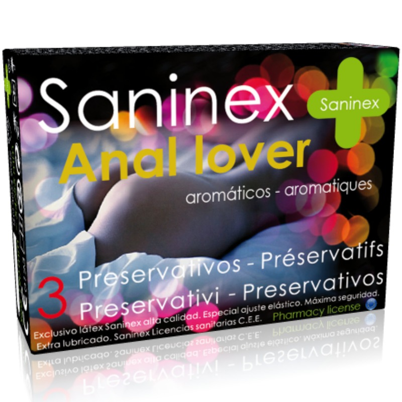 SANINEX  ANAL LOVER PRESERVATIVOS AROMATICOS 3 UDS